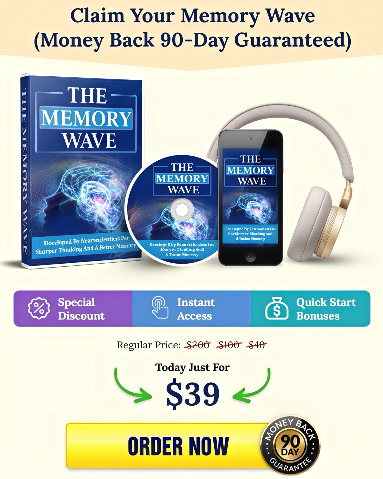 The Memory Wave Money back guarantee